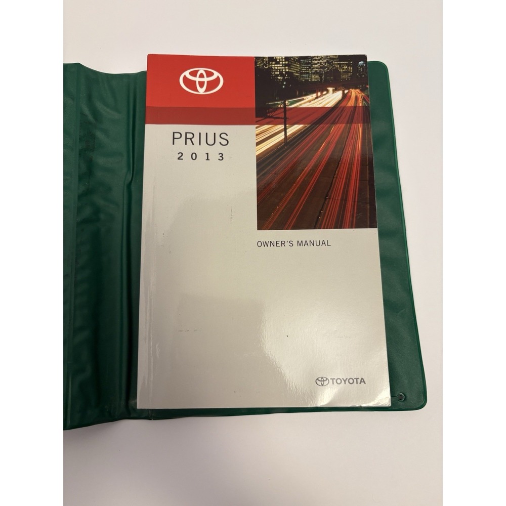 2013 Toyota Prius Owner’s Manual Set with Green OEM Case